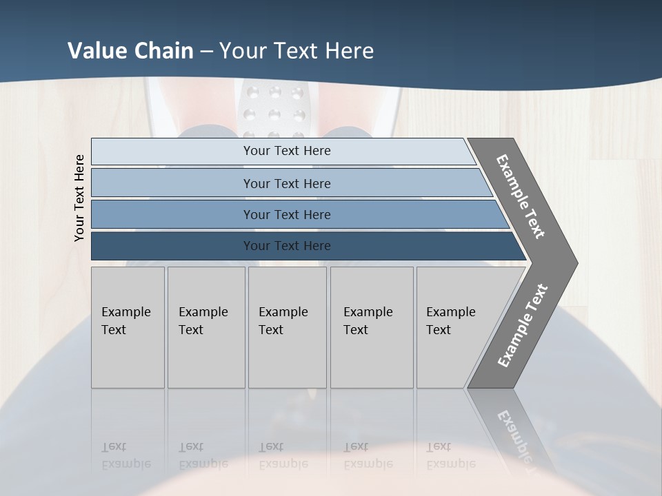 A Woman Standing On A Scale With Her Feet On The Scale PowerPoint Template