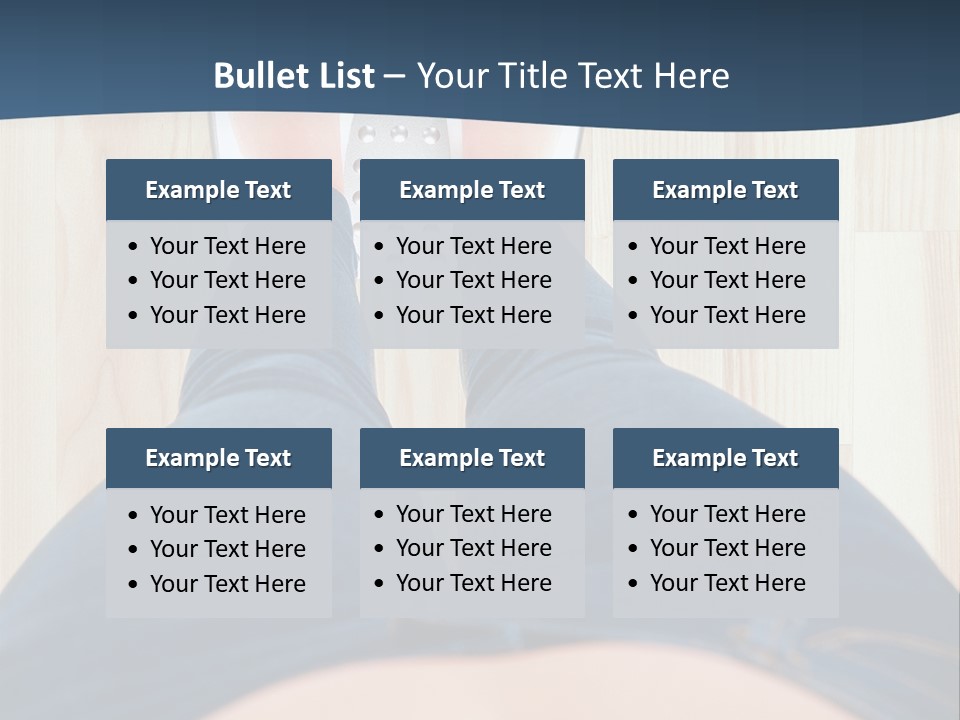A Woman Standing On A Scale With Her Feet On The Scale PowerPoint Template