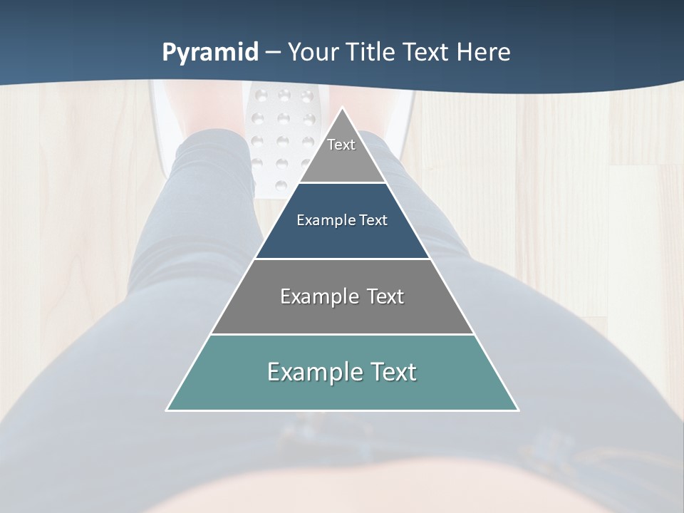 A Woman Standing On A Scale With Her Feet On The Scale PowerPoint Template
