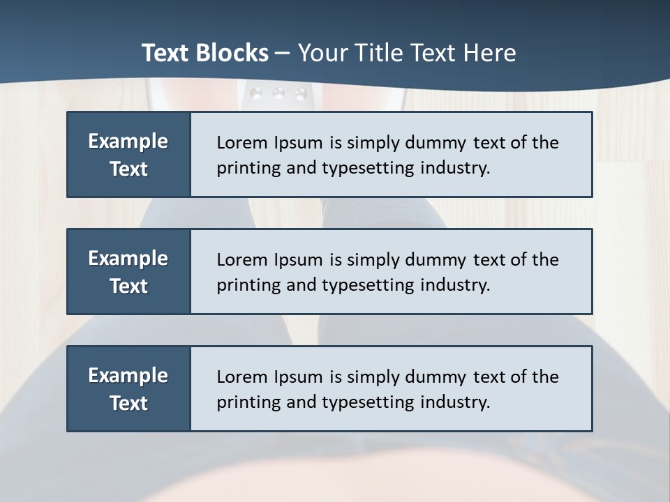 A Woman Standing On A Scale With Her Feet On The Scale PowerPoint Template