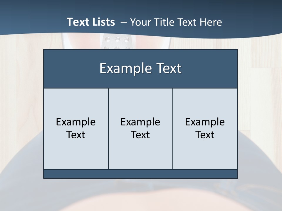 A Woman Standing On A Scale With Her Feet On The Scale PowerPoint Template
