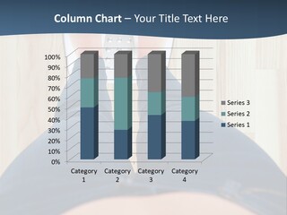 A Woman Standing On A Scale With Her Feet On The Scale PowerPoint Template