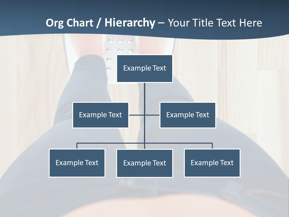 A Woman Standing On A Scale With Her Feet On The Scale PowerPoint Template