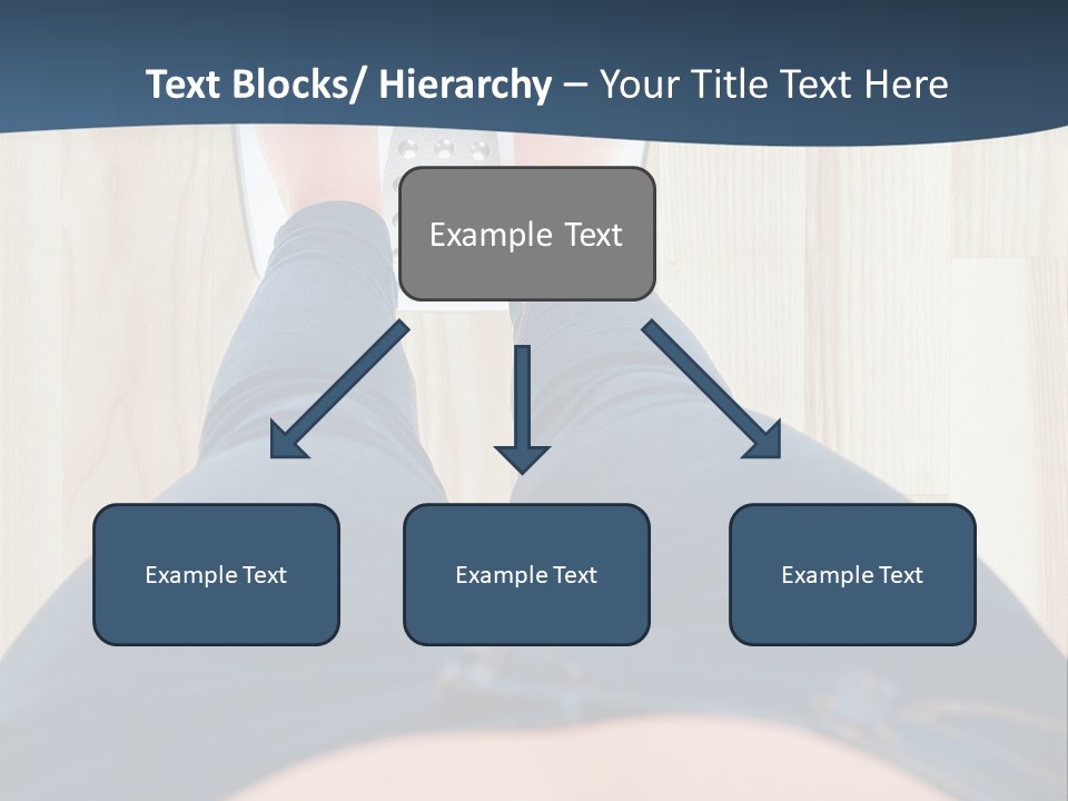 A Woman Standing On A Scale With Her Feet On The Scale PowerPoint Template