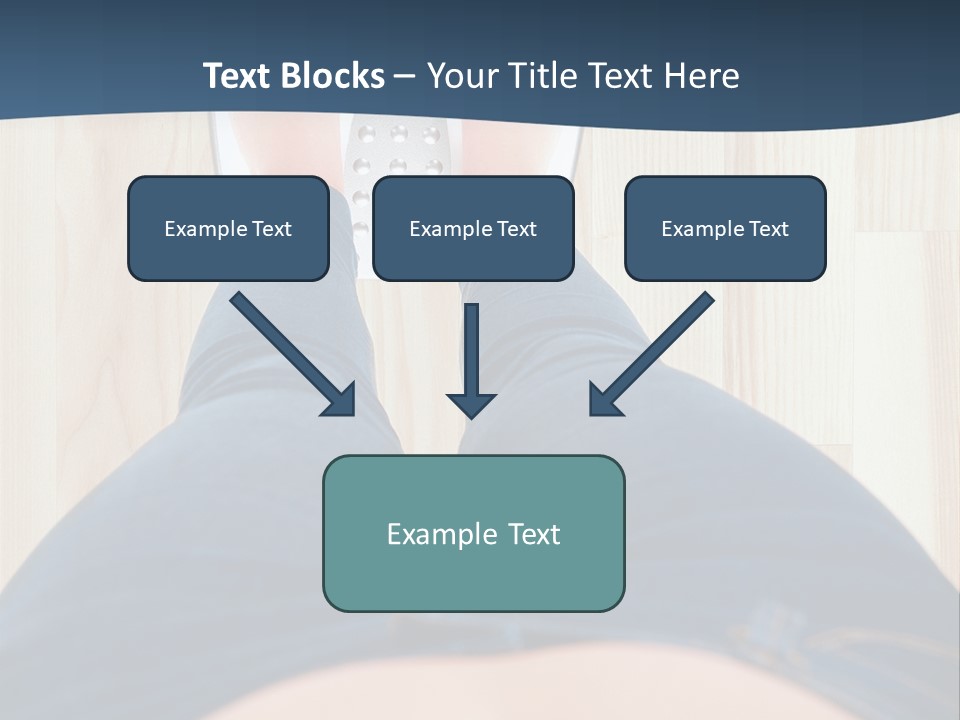 A Woman Standing On A Scale With Her Feet On The Scale PowerPoint Template