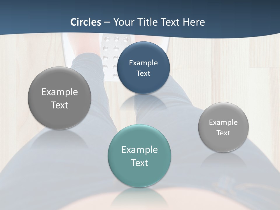 A Woman Standing On A Scale With Her Feet On The Scale PowerPoint Template