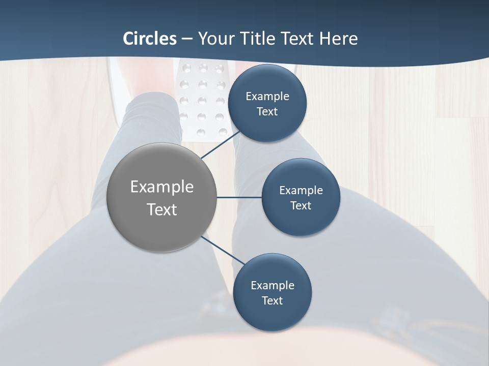 A Woman Standing On A Scale With Her Feet On The Scale PowerPoint Template