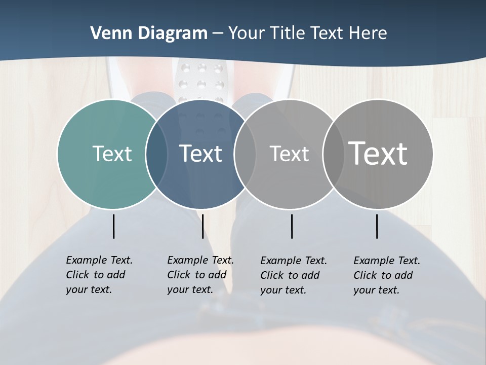 A Woman Standing On A Scale With Her Feet On The Scale PowerPoint Template