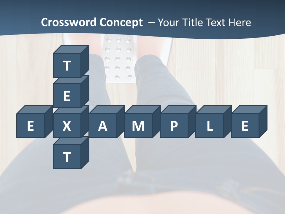 A Woman Standing On A Scale With Her Feet On The Scale PowerPoint Template