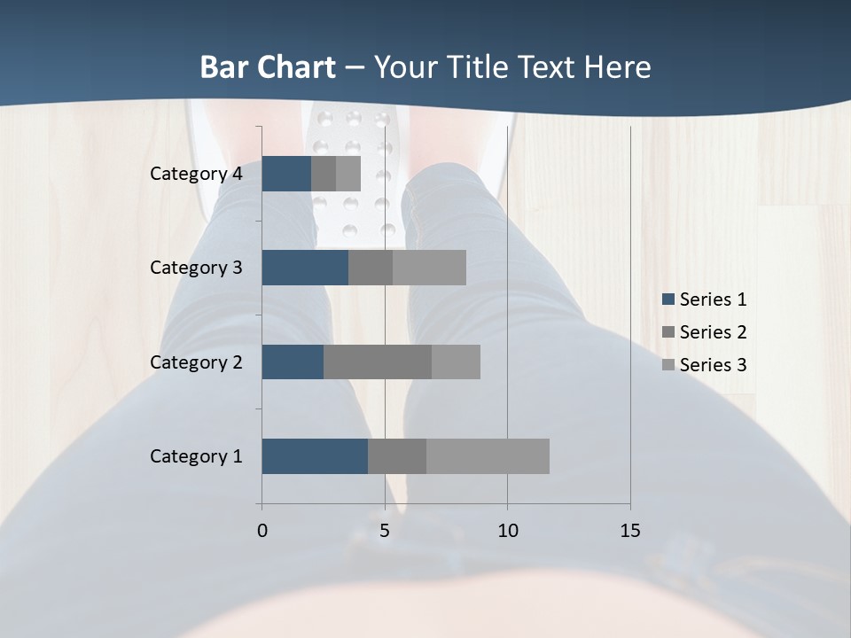 A Woman Standing On A Scale With Her Feet On The Scale PowerPoint Template