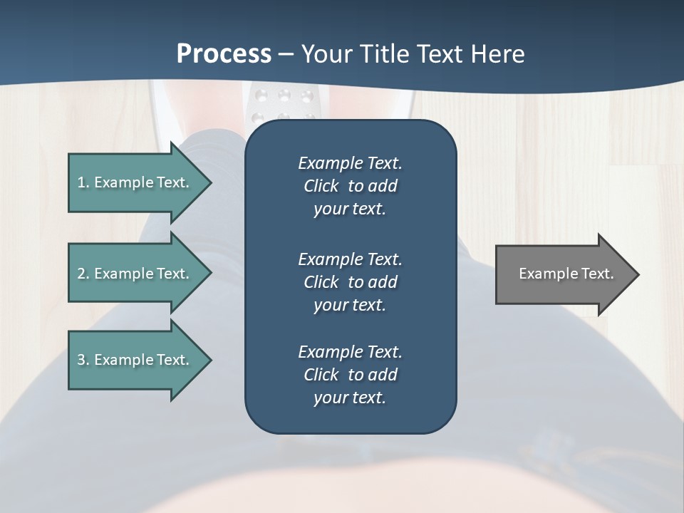 A Woman Standing On A Scale With Her Feet On The Scale PowerPoint Template