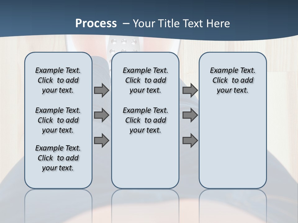 A Woman Standing On A Scale With Her Feet On The Scale PowerPoint Template