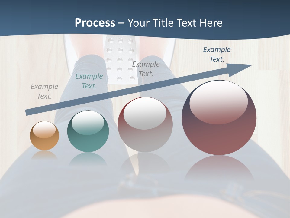 A Woman Standing On A Scale With Her Feet On The Scale PowerPoint Template