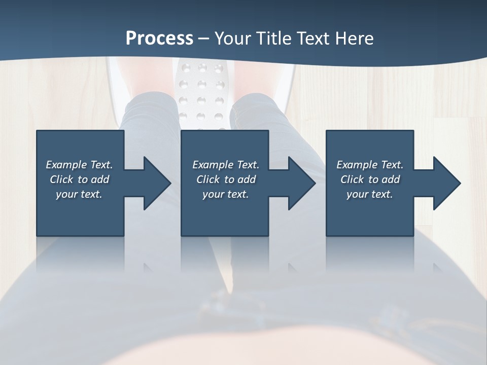 A Woman Standing On A Scale With Her Feet On The Scale PowerPoint Template