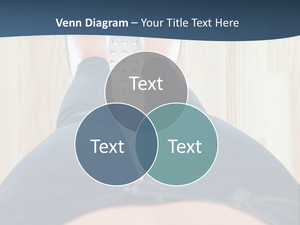 A Woman Standing On A Scale With Her Feet On The Scale PowerPoint Template