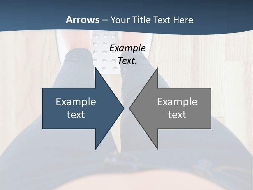 A Woman Standing On A Scale With Her Feet On The Scale PowerPoint Template