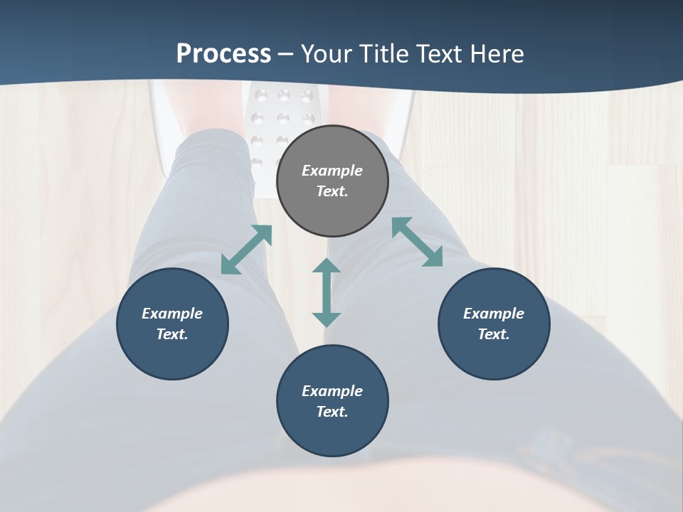 A Woman Standing On A Scale With Her Feet On The Scale PowerPoint Template