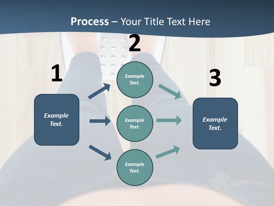 A Woman Standing On A Scale With Her Feet On The Scale PowerPoint Template