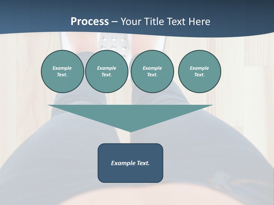 A Woman Standing On A Scale With Her Feet On The Scale PowerPoint Template