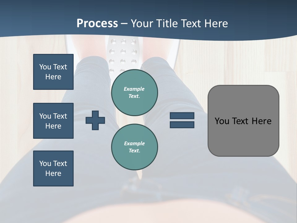 A Woman Standing On A Scale With Her Feet On The Scale PowerPoint Template
