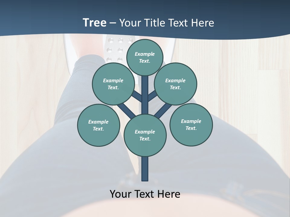 A Woman Standing On A Scale With Her Feet On The Scale PowerPoint Template