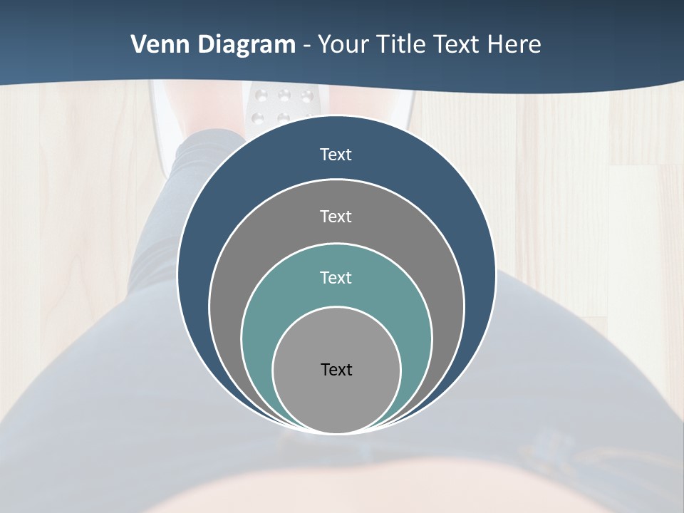 A Woman Standing On A Scale With Her Feet On The Scale PowerPoint Template