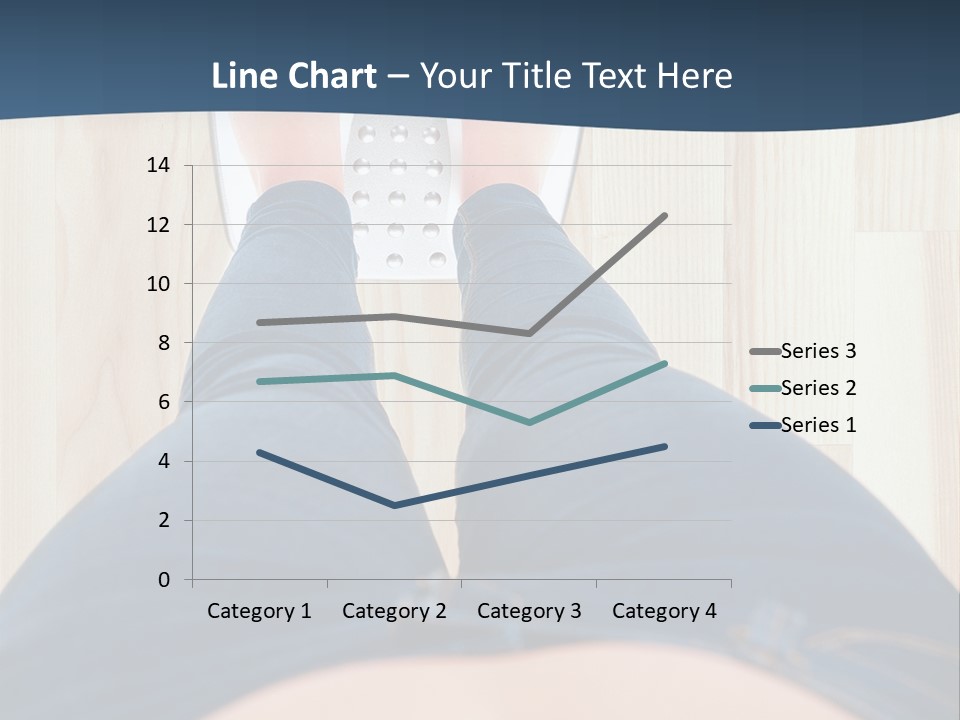 A Woman Standing On A Scale With Her Feet On The Scale PowerPoint Template