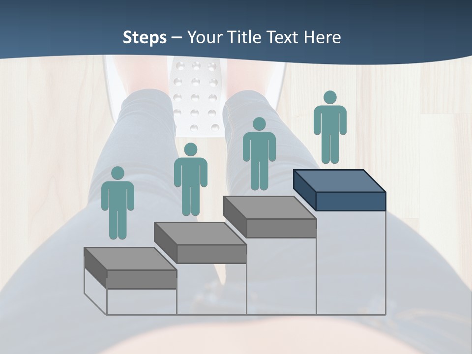 A Woman Standing On A Scale With Her Feet On The Scale PowerPoint Template