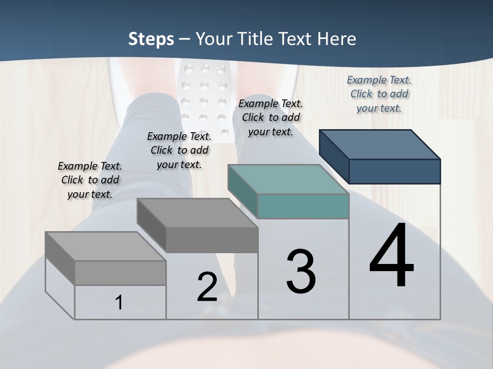 A Woman Standing On A Scale With Her Feet On The Scale PowerPoint Template