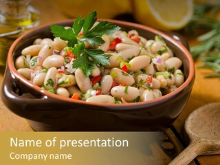 Pepper Vegetarian Cannellini PowerPoint Template