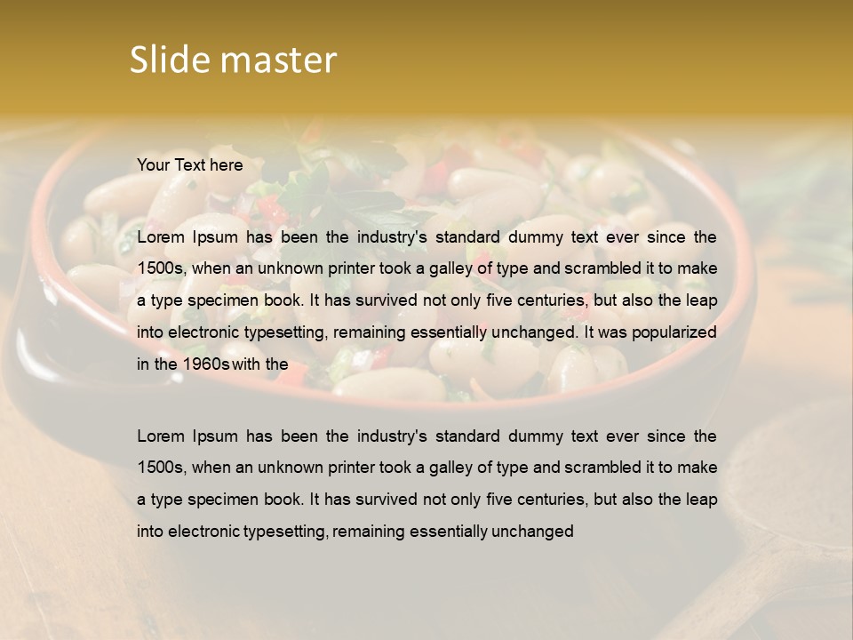 Pepper Vegetarian Cannellini PowerPoint Template