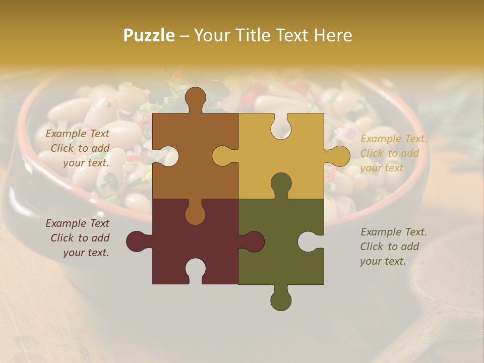 Pepper Vegetarian Cannellini PowerPoint Template