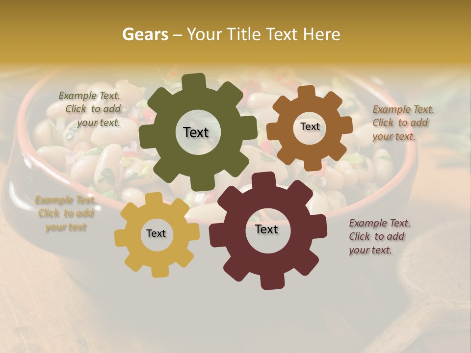 Pepper Vegetarian Cannellini PowerPoint Template