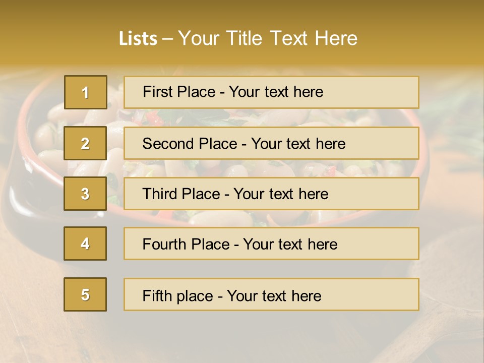 Pepper Vegetarian Cannellini PowerPoint Template