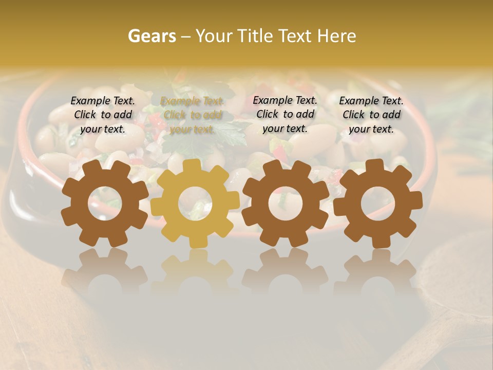 Pepper Vegetarian Cannellini PowerPoint Template