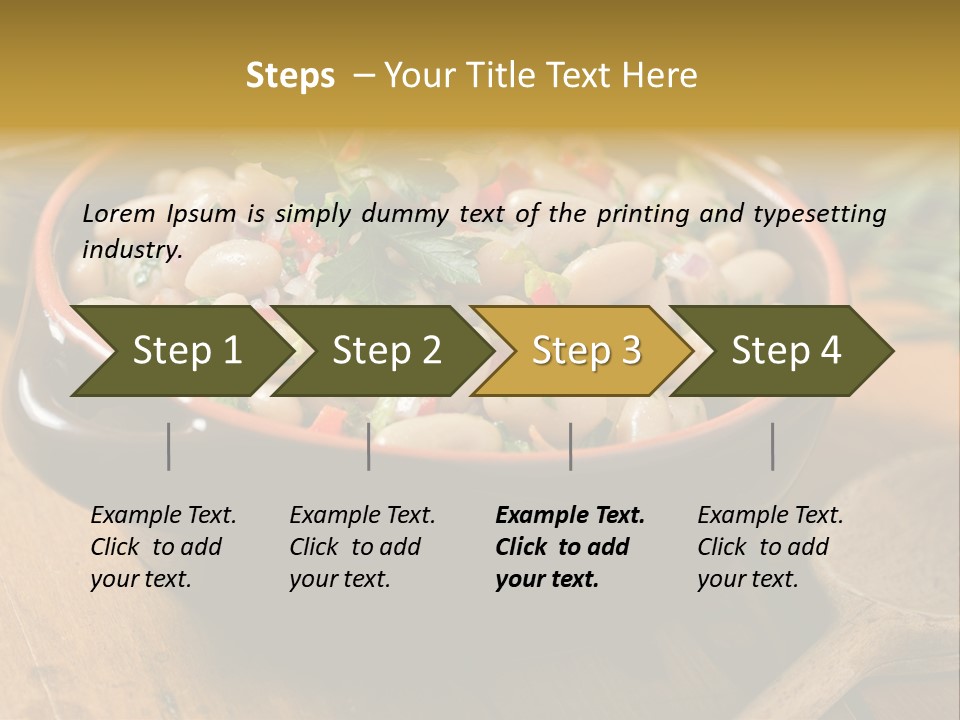 Pepper Vegetarian Cannellini PowerPoint Template