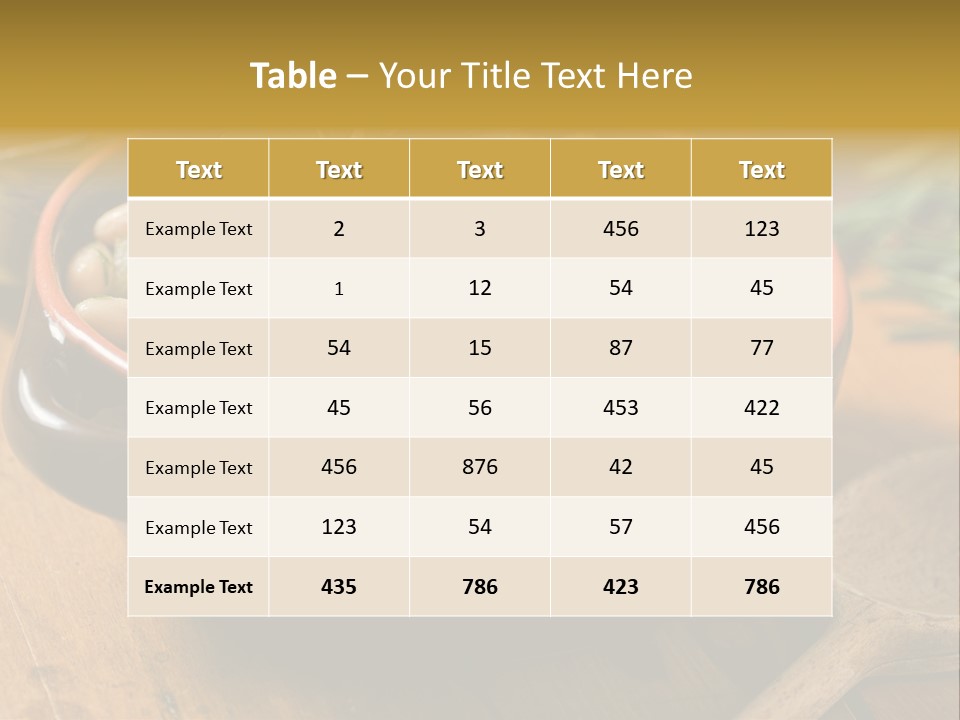 Pepper Vegetarian Cannellini PowerPoint Template