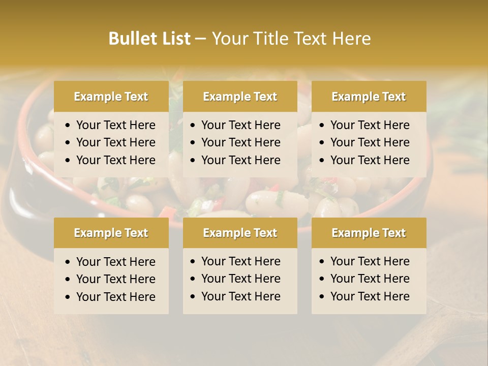 Pepper Vegetarian Cannellini PowerPoint Template