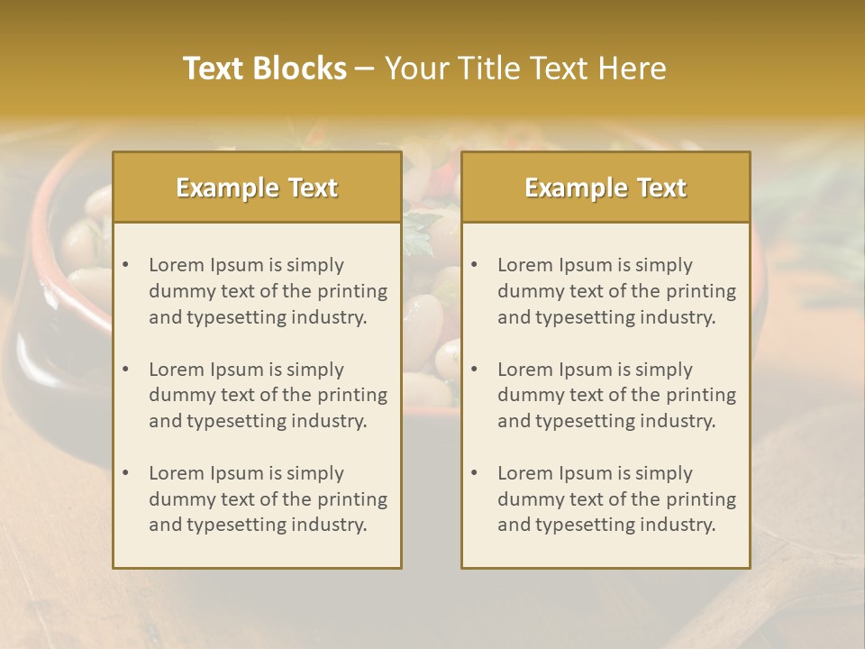 Pepper Vegetarian Cannellini PowerPoint Template
