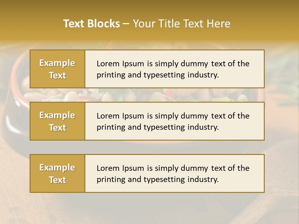 Pepper Vegetarian Cannellini PowerPoint Template