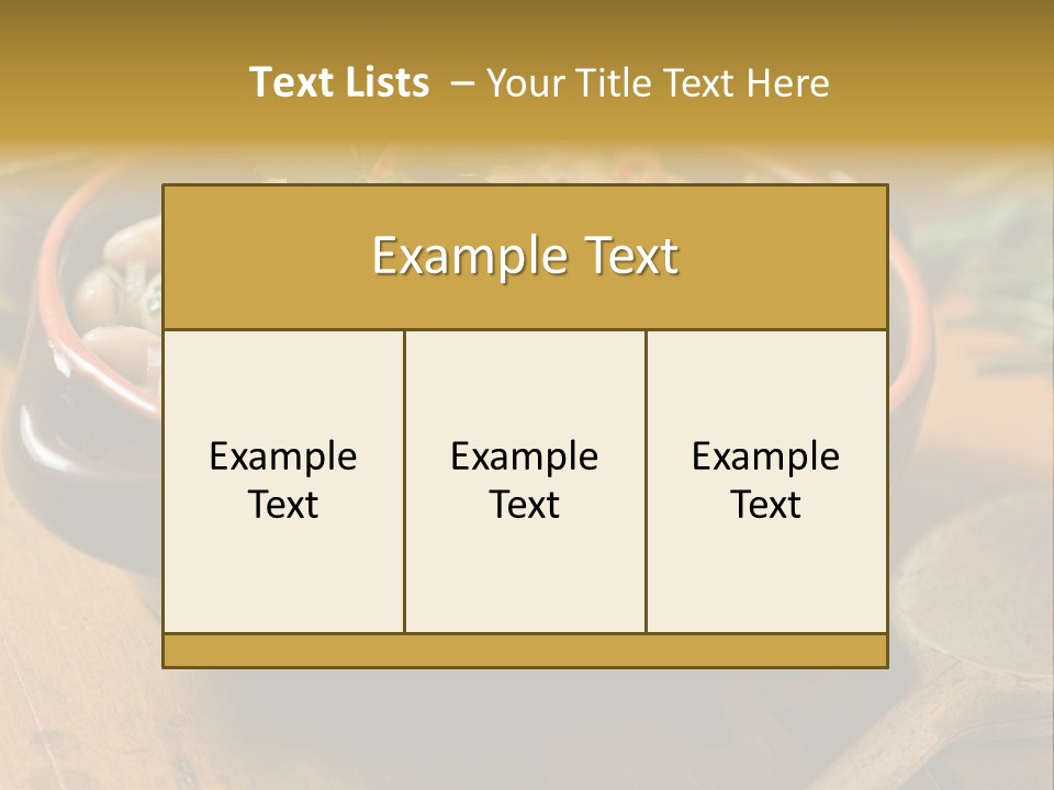 Pepper Vegetarian Cannellini PowerPoint Template