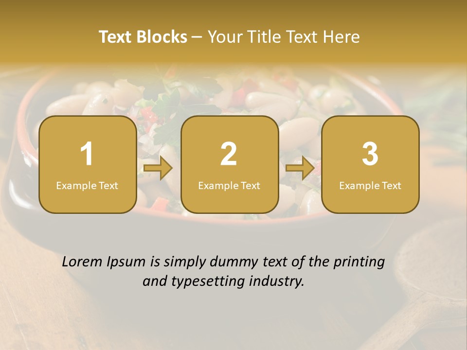 Pepper Vegetarian Cannellini PowerPoint Template