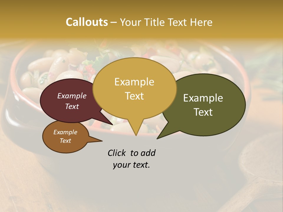 Pepper Vegetarian Cannellini PowerPoint Template