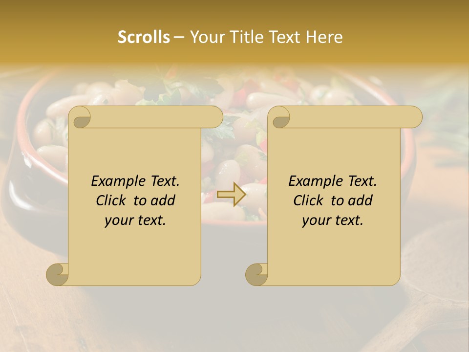 Pepper Vegetarian Cannellini PowerPoint Template