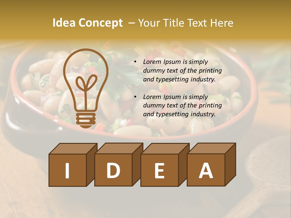 Pepper Vegetarian Cannellini PowerPoint Template