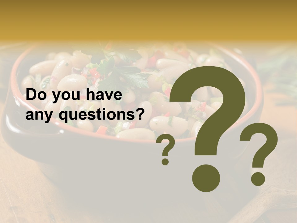 Pepper Vegetarian Cannellini PowerPoint Template