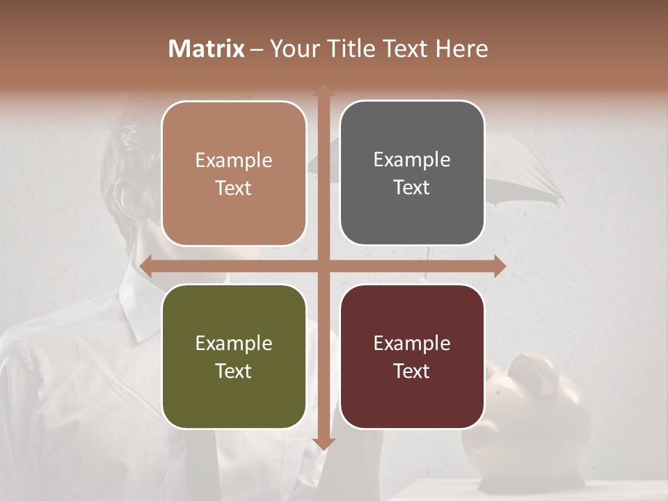 Businessman Box Earn PowerPoint Template