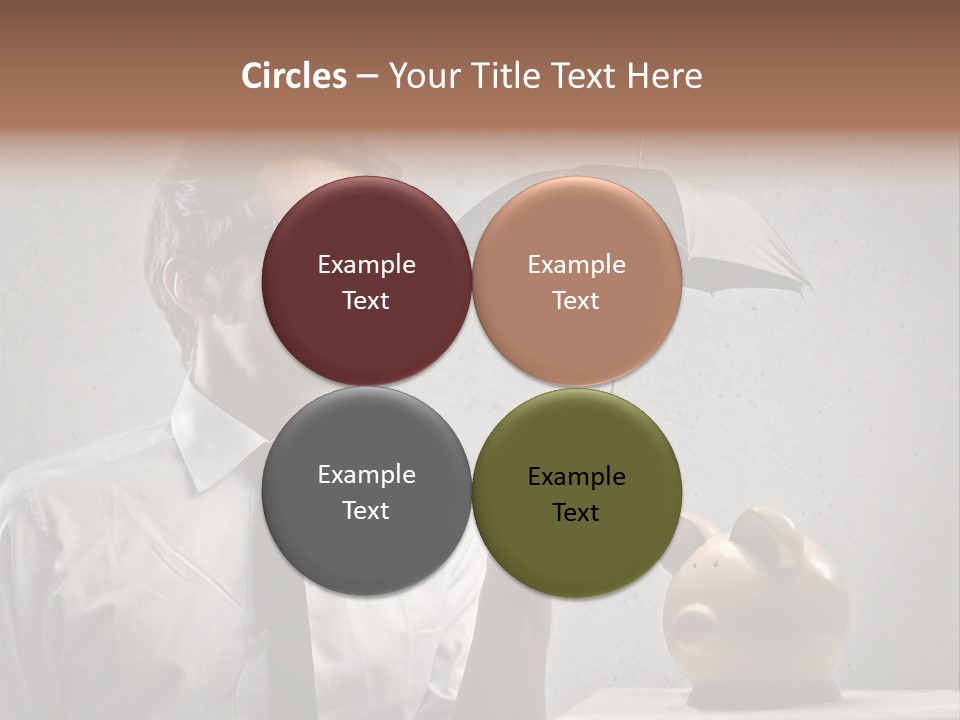 Businessman Box Earn PowerPoint Template