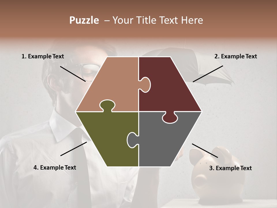 Businessman Box Earn PowerPoint Template