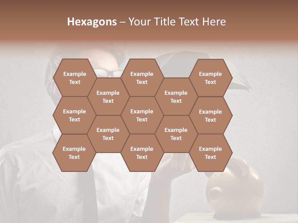 Businessman Box Earn PowerPoint Template